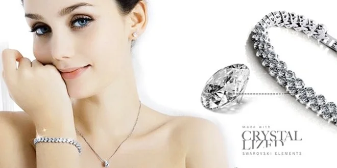 Luxusný náramok Swarovski Elements Ice Queen