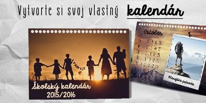Školský kalendár s vlastnými fotkami