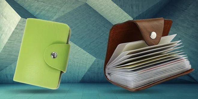 Šikovné farebné puzdro na doklady a peniaze