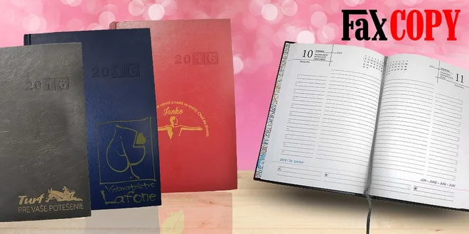 Denný diár 2016 s gravírovaním FaxCOPY