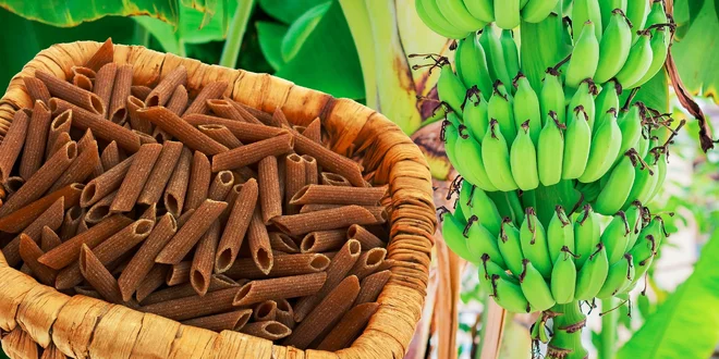 Bezlepkové cestoviny z múky zo zelených banánov