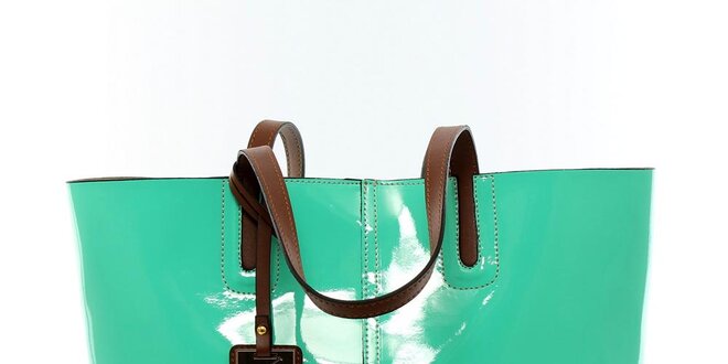 Dámská zářivě zelená kabelka s vyjímatelnou kapsou Beverly Hills Polo Club