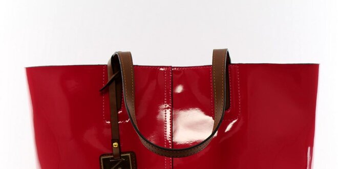 Dámská zářivě červená kabelka s vyjímatelnou kapsou Beverly Hills Polo Club