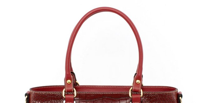 Dámská červená kabelka s odnímatelným popruhem Beverly Hills Polo Club