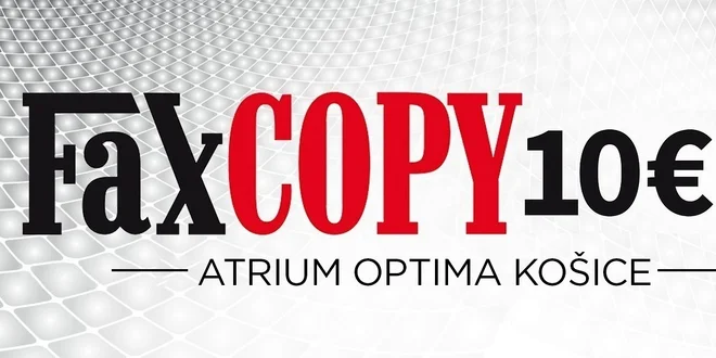 10 € kupón na služby v novej predajni FaxCOPY