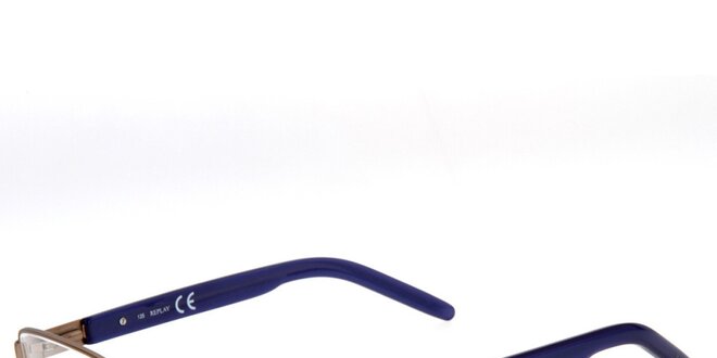 Pánské brýle s modrými stranicemi Replay