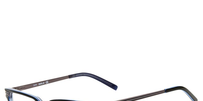 Pánské modročerné hranaté brýle Replay