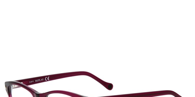 Dámské růžovo-transparentní brýle Replay