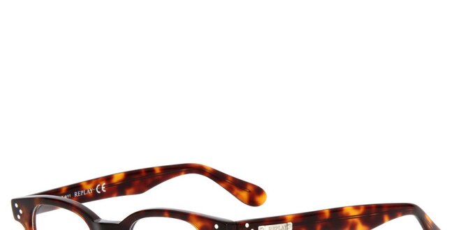 Pánské hnědě žíhané brýle Replay