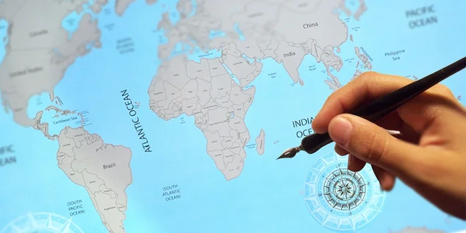 Stieracia mapa sveta