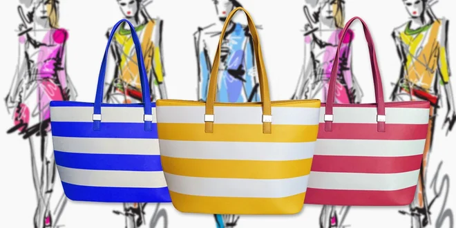 Pruhované dámské kabelky David Jones