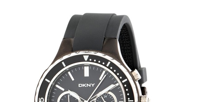 Pánské hnědé analogové hodinky DKNY