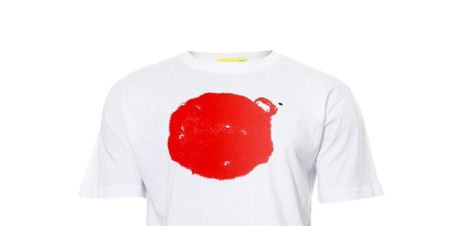 Pánské tričko s potiskem značky Humdrum v bílé barvě