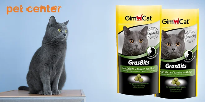GIMCAT GRAS BITS tablety s mačacou trávou