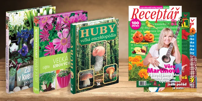 Predplatné časopisu Receptář + Špeciál a kniha v tvrdej väzbe podľa výberu