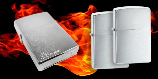 Originál legendárne zapaľovače Zippo s gravírovaným textom - super darček s doživotnou zárukou!
