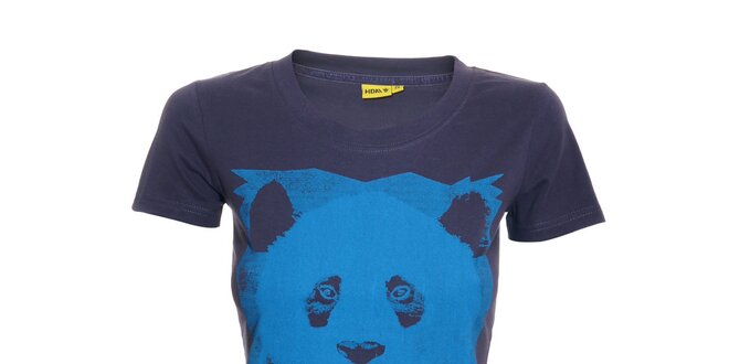 Dámské tričko s potiskem značky Humdrum ve fialové barvě