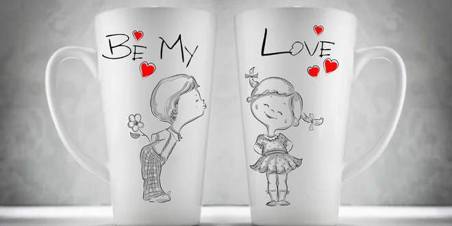 Výber setov valentínskych hrnčekov pre zamilované páry