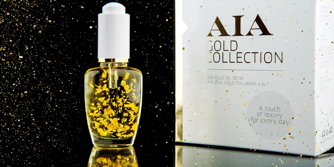 Pleťový olej z 24-karátového zlata