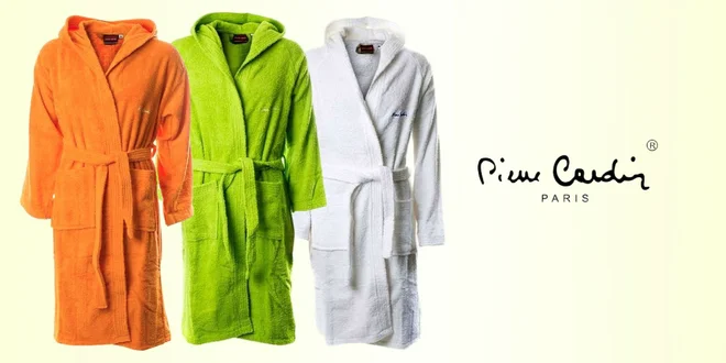 Župany Pierre Cardin unisex v rôznych farbách
