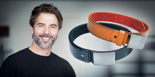 Pánsky kožený opasok