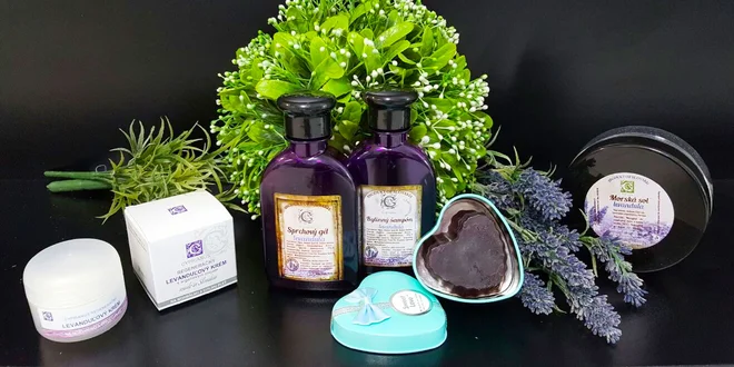 Voňavý levanduľový kozmetický balíček