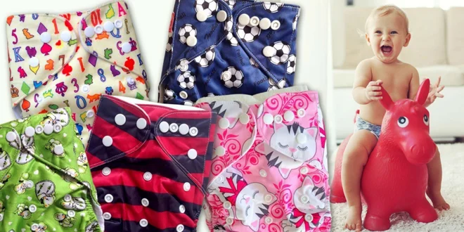 Veselé a pohodlné látkové eco-plienky s atestom