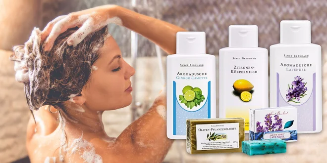 Levanduľový, citrónovo-olivový či ginko-limetkový set