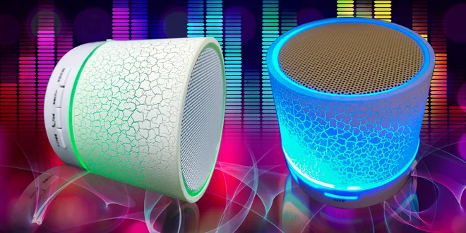 Bluetooth repráčik s LED podsvietením