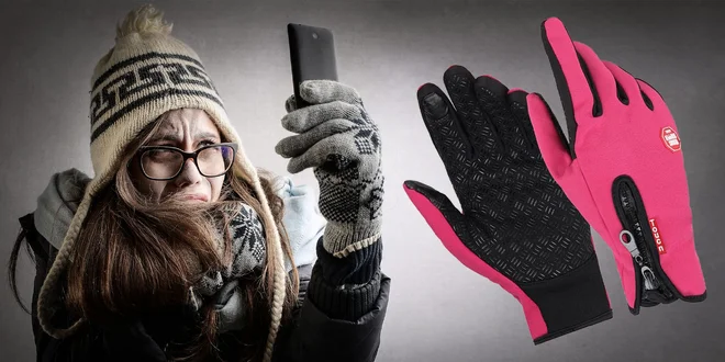 Športové rukavice s dotykovými končekmi prstov