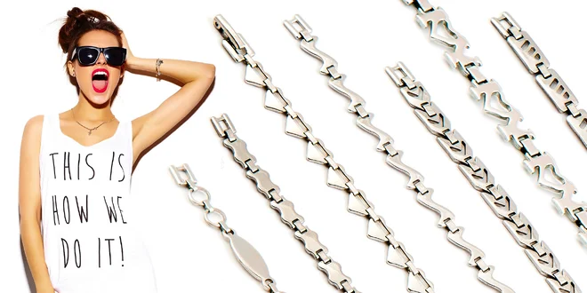 Set z chirurgickej ocele retiazka + náramok