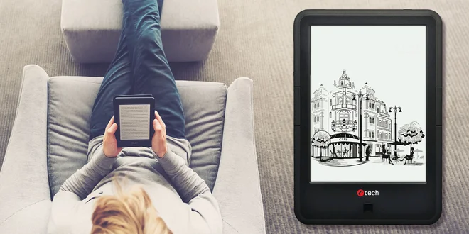 Skvelo vybavená čítačka knih C-Tech LEXIS s puzdrom na mieru