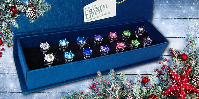Sety náušníc s kryštálmi Swarovski a Cubic
