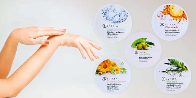Ošetrujúce krémy a balzamy na ruky ESTREA