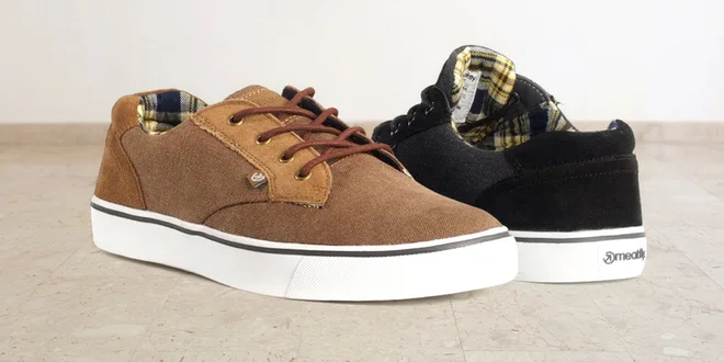 Pohodlné pánske tenisky Meatfly s koženými prvkami