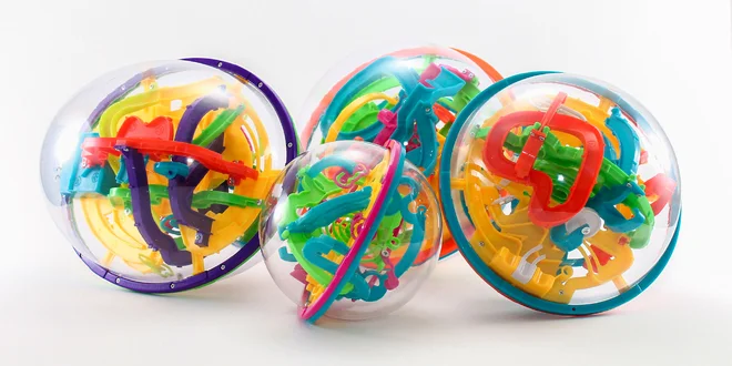 Hlavolam Intellect Ball - od 100 do 208 prekážok