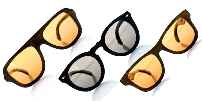 Štýlové slnečné okuliare z bambusového dreva