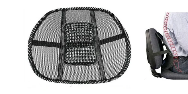 Masážna opierka chrbta na zníženie napätia v spodnej časti chrbtice