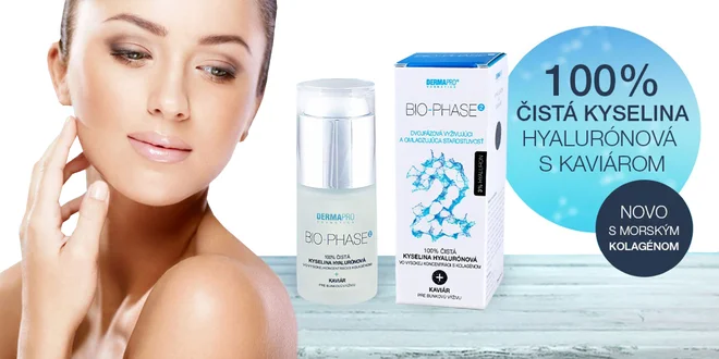 Kyselina hyaluronová v najvyššej koncentrácii 3 % s kaviárom a kolagénom 30 ml