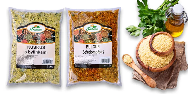 Ochutený kuskus a bulgur pre rýchly a zdravý obed