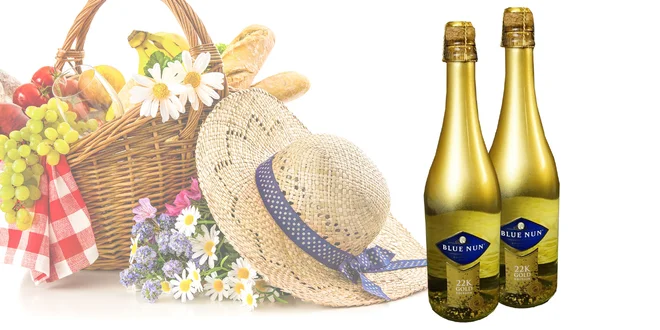 Slávnostné šumivé víno s 22-karátovým zlatom