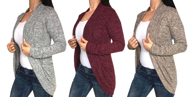 Kardigany v melírovaných farbách
