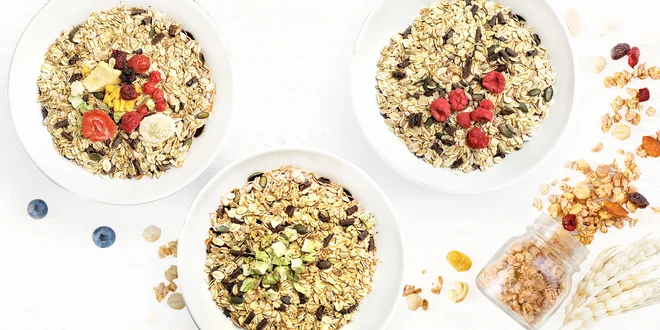 500 g čoko müsli s ovocím sušeným mrazom: 12 druhov