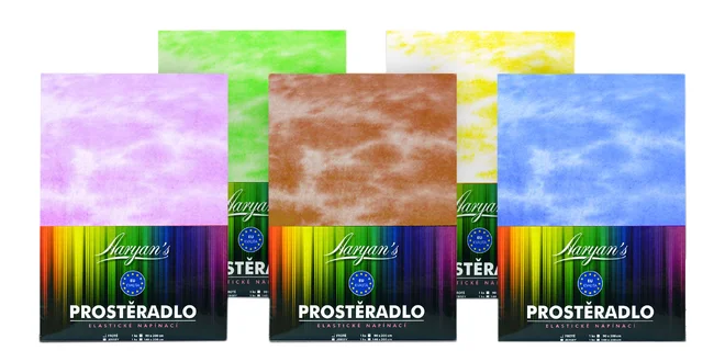 Oblečte posteľ do veselých farieb: batikované plachty zo 100 % bavlny