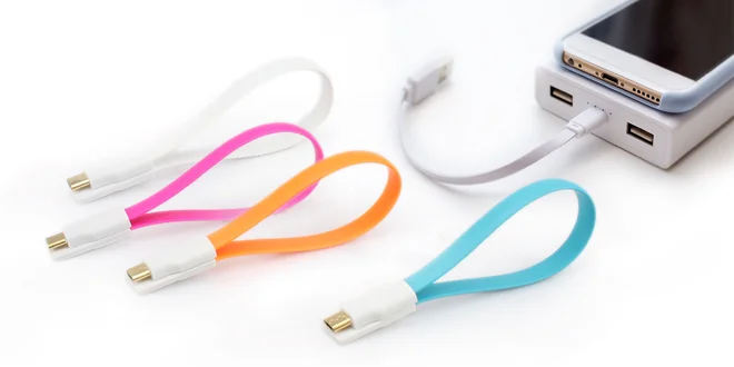4 x mini magnetický USB nabíjací kábel