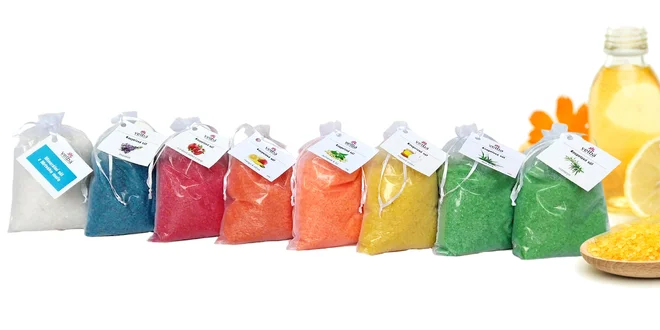 Darčekové balenie kúpeľových solí