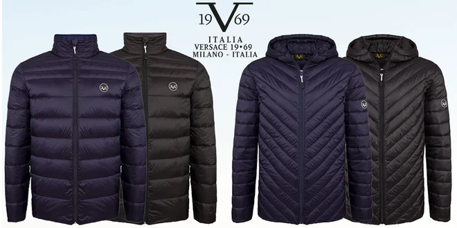 Elegantné pánske páperové bundy 19V69 Italia