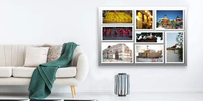 Fotoobraz na plátne z koláže vašich fotografií