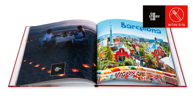 Štvorcové fotoknihy šité niťou