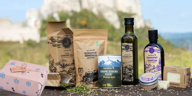 Prírodné konopné produkty zo slovenských polí